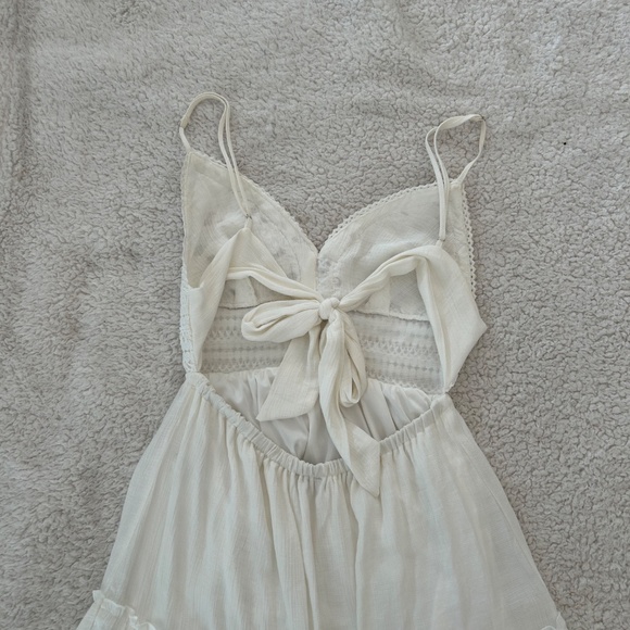 White tie back mini dress - size S - Picture 3 of 5